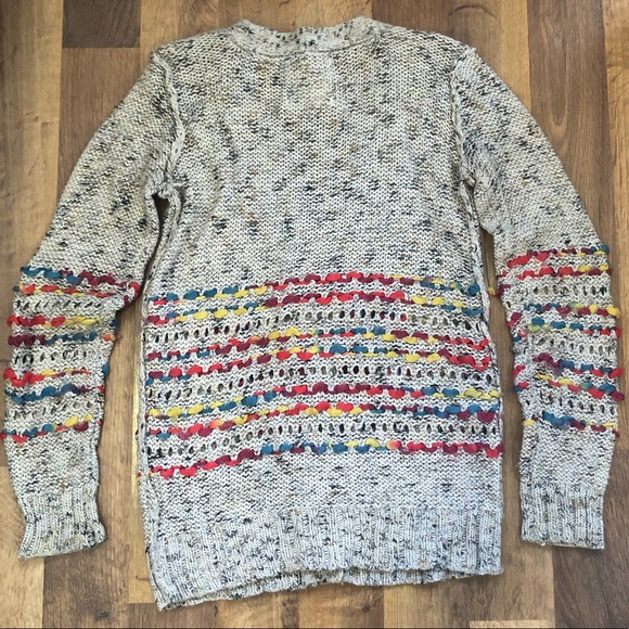 KENSIE PIECES Marled Cardigan w/Space Dyed Trim - S - Picture 3 of 8